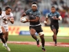 Fiji's Vilimoni Botitu attacks against the USA defense on day one of the HSBC Cape Town Sevens 2019 men's competition on 13 December, 2019. Photo credit: Mike Lee - KLC fotos for World Rugby