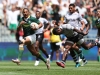 South Africa's Justin Geduld cuts through the Fiji defense for a try on day two of the HSBC Cape Town Sevens 2019 men's competition on 14 December, 2019. Photo credit: Mike Lee - KLC fotos for World Rugby