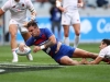 France captain Jean Pascal Barraque dives in a try against England on day two of the HSBC Cape Town Sevens 2019 men's competition on 14 December, 2019. Photo credit: Mike Lee - KLC fotos for World Rugby