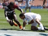 England's Dan Norton scores a try against Kenya on day one of the HSBC New Zealand Sevens 2020 men's competition at FMG Stadium Waikato on 25 January, 2020 in Hamilton, New Zealand. Photo credit: Mike Lee - KLC fotos for World Rugby