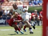 USA's Ben Pinkelman fends off the Wales defense on day two of the HSBC New Zealand Sevens 2020 men's competition at FMG Stadium Waikato on 26 January, 2020 in Hamilton, New Zealand. Photo credit: Mike Lee - KLC fotos for World Rugby