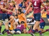 during the Super Rugby Round 16 match between Queensland Reds and the the Jaguares at Suncorp Stadium on June 1, 2019 in Brisbane, Queensland, Australia. (Photo by Stephen Tremain)