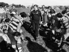 08022011 sport Photo JOHN SELKIRK/auckland bureau. The 1987 Rugby World cup squad do scrum work with coach Brian Lochore during practice 3 days before the rugby World cup final in 1987.