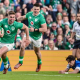 Irlanda en contra de la tarjeta roja de 20 minutos