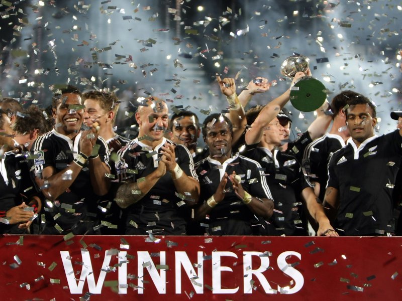 Nueva Zelanda ganador del Seven de Dubai 2009 - Foto: Planet Rugby