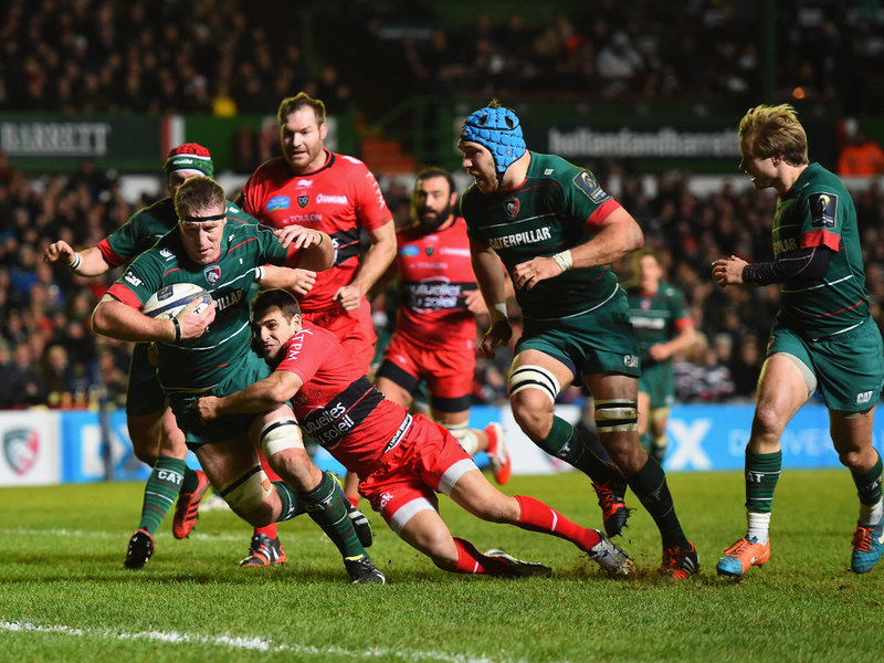 Brad Thorn try - Leicester v Toulon - Foto: Planet Rugby