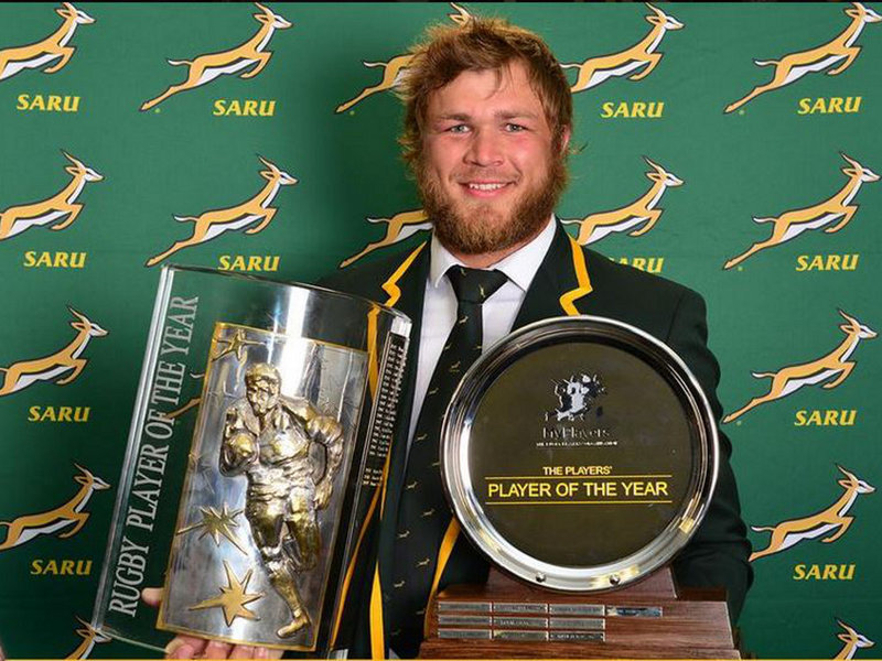 Duane Vermeulen - Player-of-the-year-2014 en Sudafrica - Foto: Planet Rugby