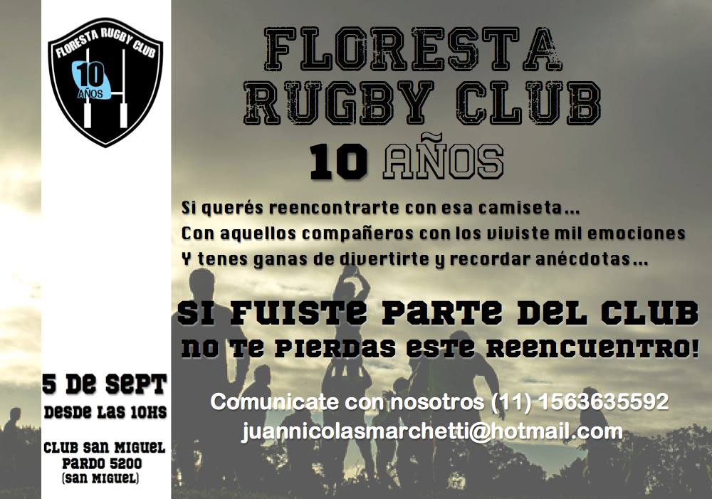 Floresta festeja su decimo aniversario