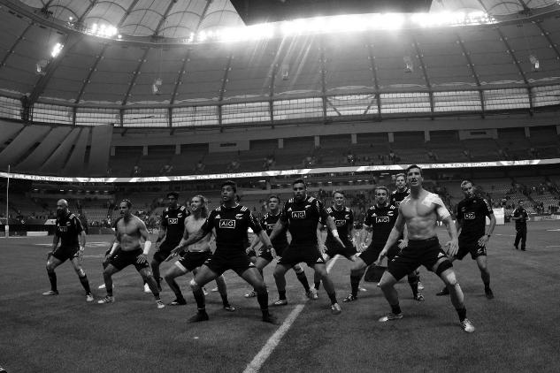 Haka de los All Blacks luego de ganar Vancouver 7s - Foto: WR