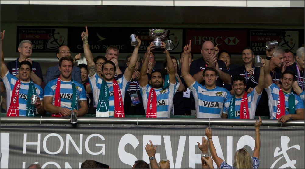 Argentina campeon Bowl en el Seven de Hong Kong